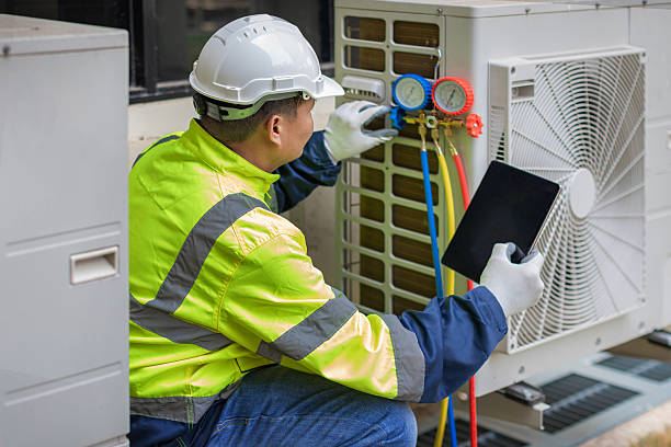 Professional Hvac technician working in Brandywine, MD
